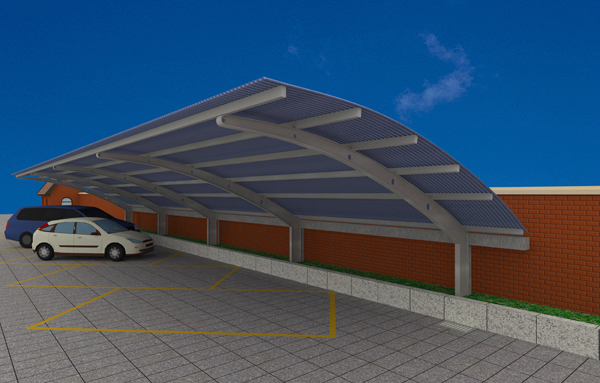 鋼結構車棚（異形式）